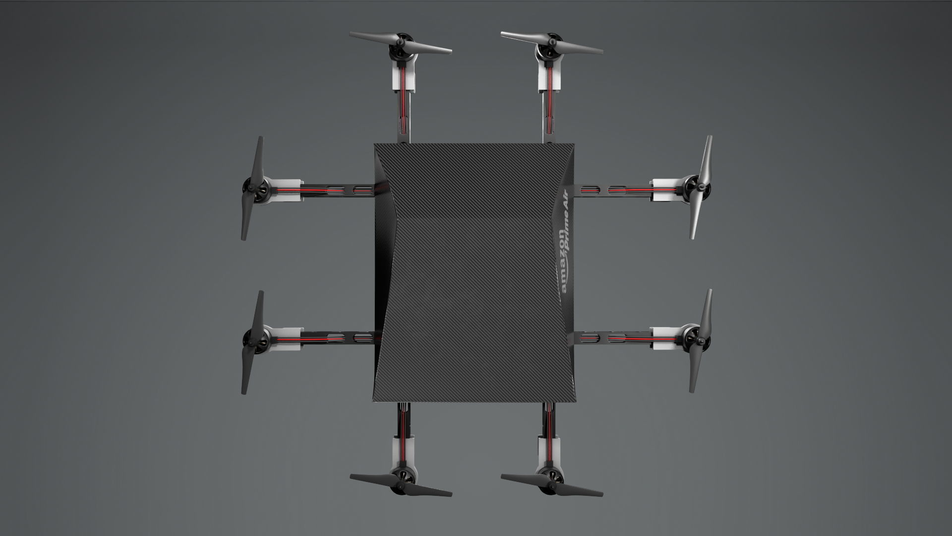 Drone with four propellers 3D model_2