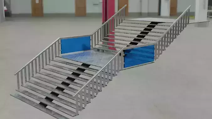Metal staircase