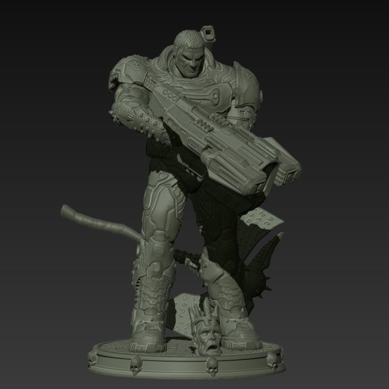DOOM SLAYER WHITH BGF 3D print model_50
