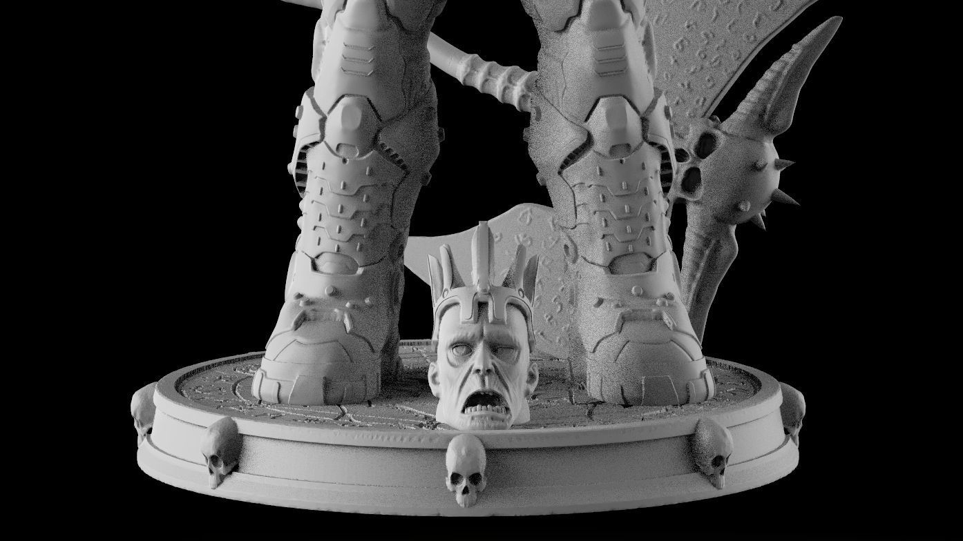 DOOM SLAYER WHITH BGF 3D print model_44