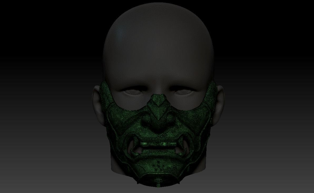 Sakai Mask Ghost of Tsushima Mask 3D print model_9