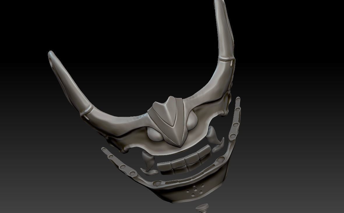 Sakai Mask Ghost of Tsushima Mask 3D print model_17