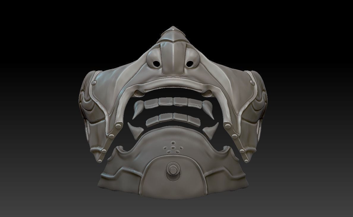 Sakai Mask Ghost of Tsushima Mask 3D print model_16