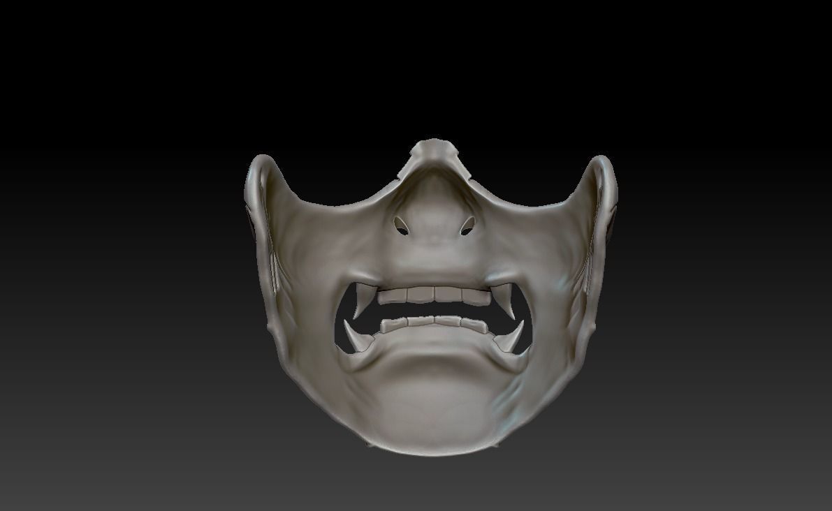 Sakai Mask Ghost of Tsushima Mask 3D print model_2