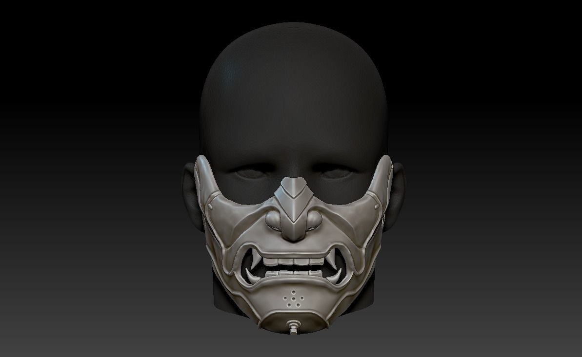 Sakai Mask Ghost of Tsushima Mask 3D print model_1