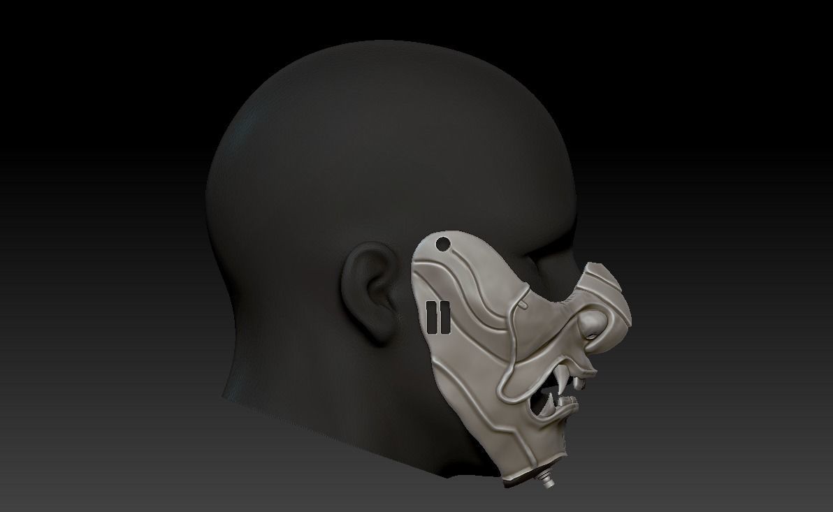 Sakai Mask Ghost of Tsushima Mask 3D print model_24