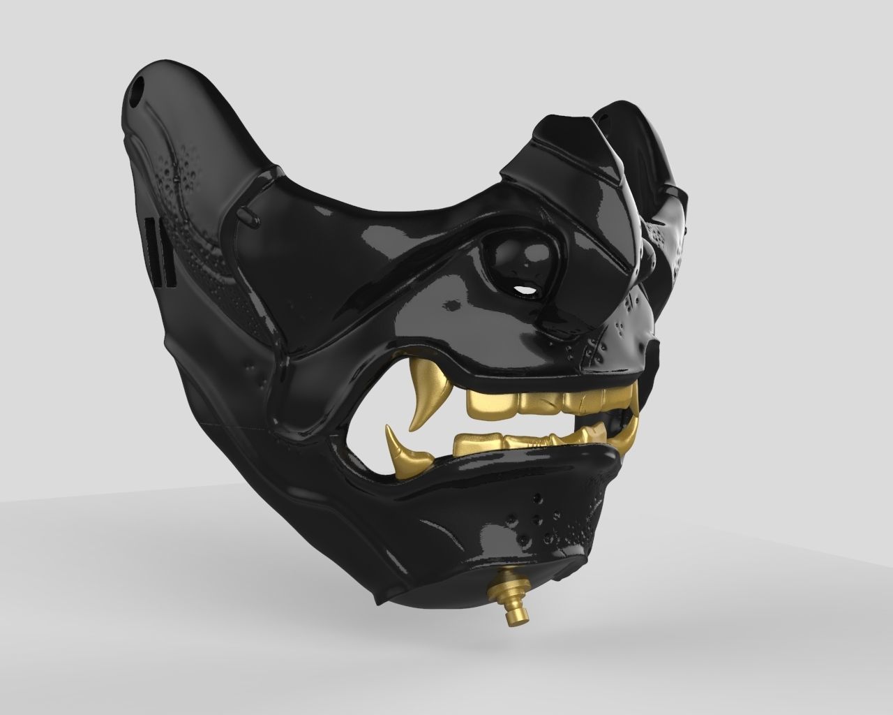 Sakai Mask Ghost of Tsushima Mask 3D print model_35