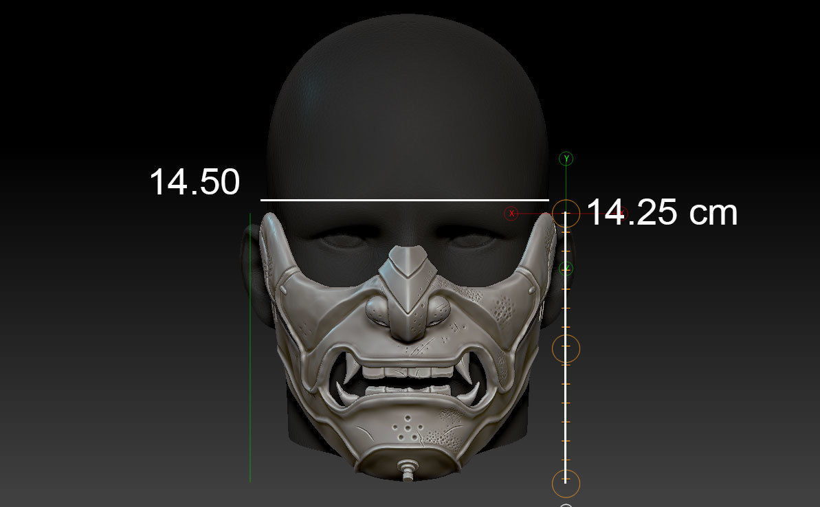 Sakai Mask Ghost of Tsushima Mask 3D print model_8
