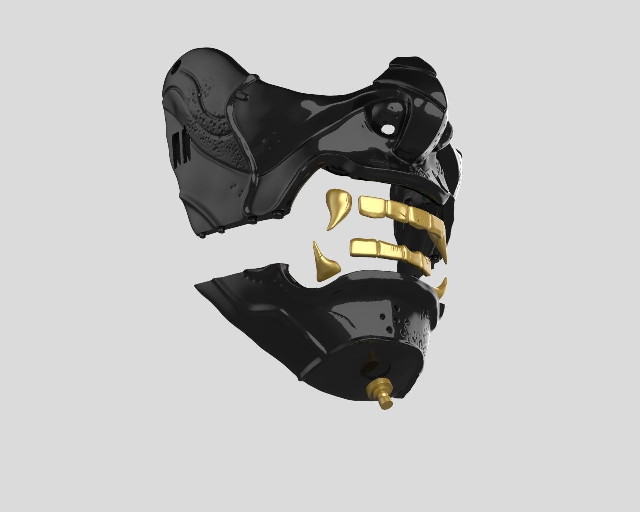 Sakai Mask Ghost of Tsushima Mask 3D print model_44