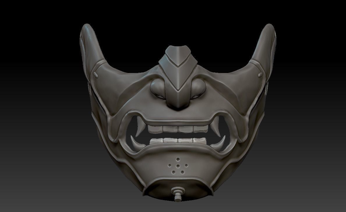 Sakai Mask Ghost of Tsushima Mask 3D print model_12