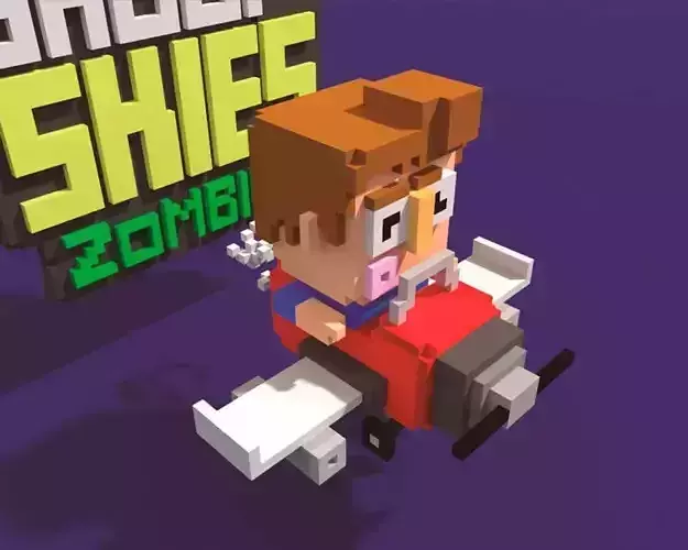 Shooty Zombies Voxel 3D Game Assets
