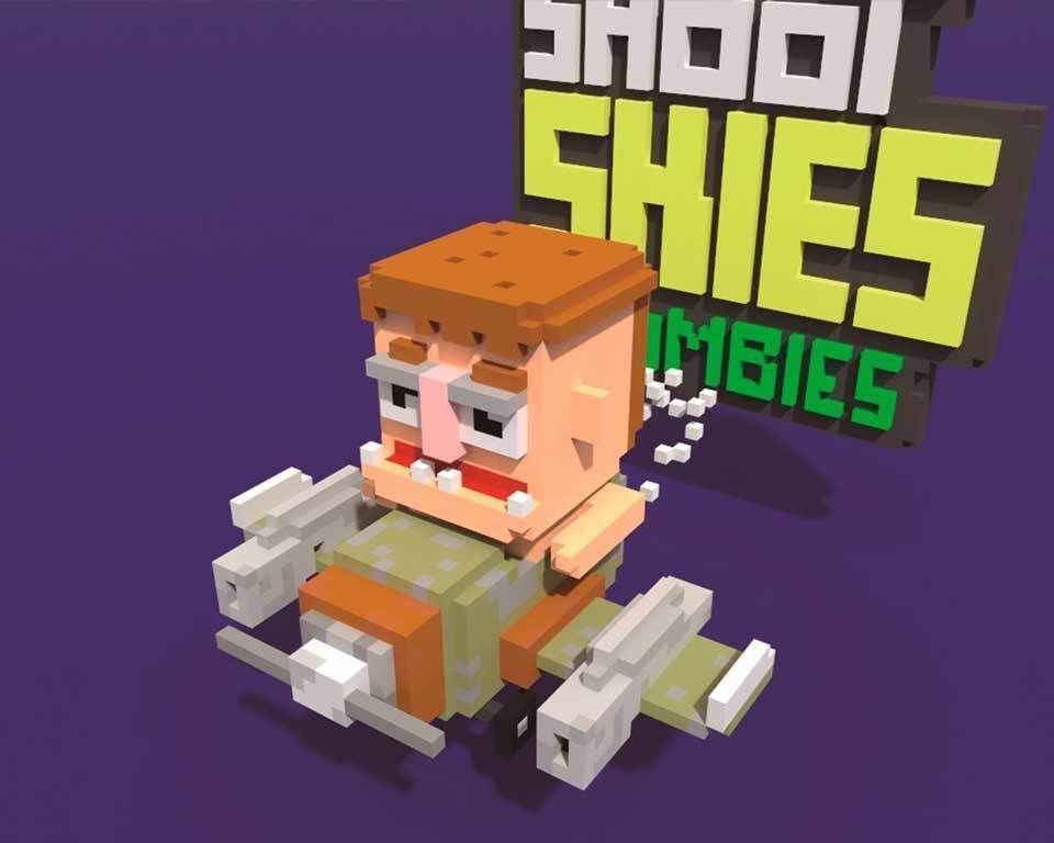 Shooty Zombies Voxel 3D Game Assets Low-poly 3D model_2