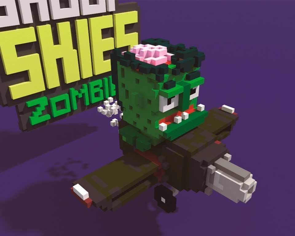 Shooty Zombies Voxel 3D Game Assets Low-poly 3D model_7