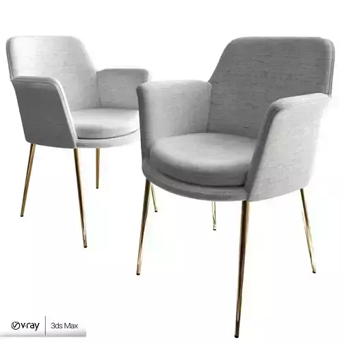 Finley wing velvet dining chair