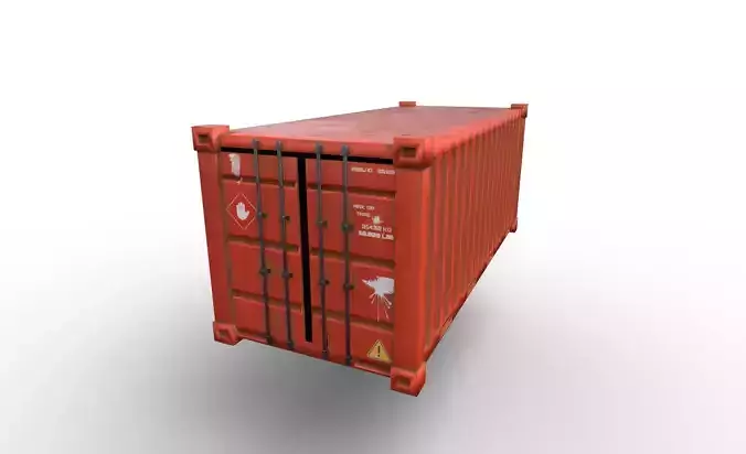 Industrial Container Pack PBR Low-poly Low-poly 3D model