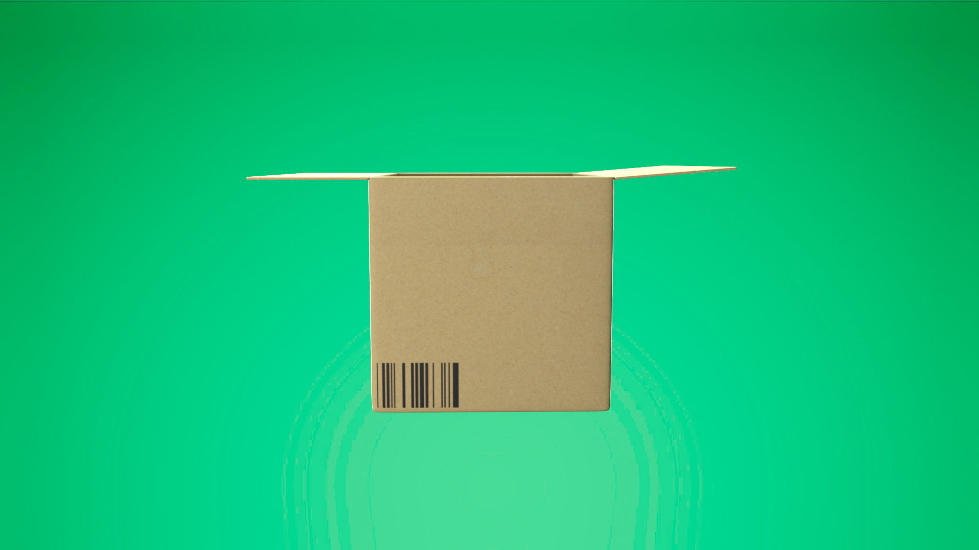 Amazon Box Low-poly 3D model_3