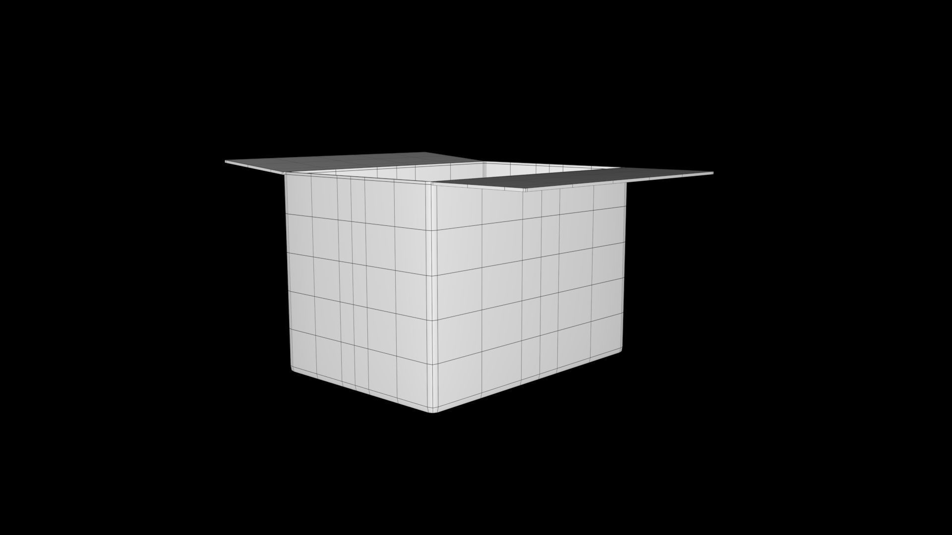 Amazon Box Low-poly 3D model_7