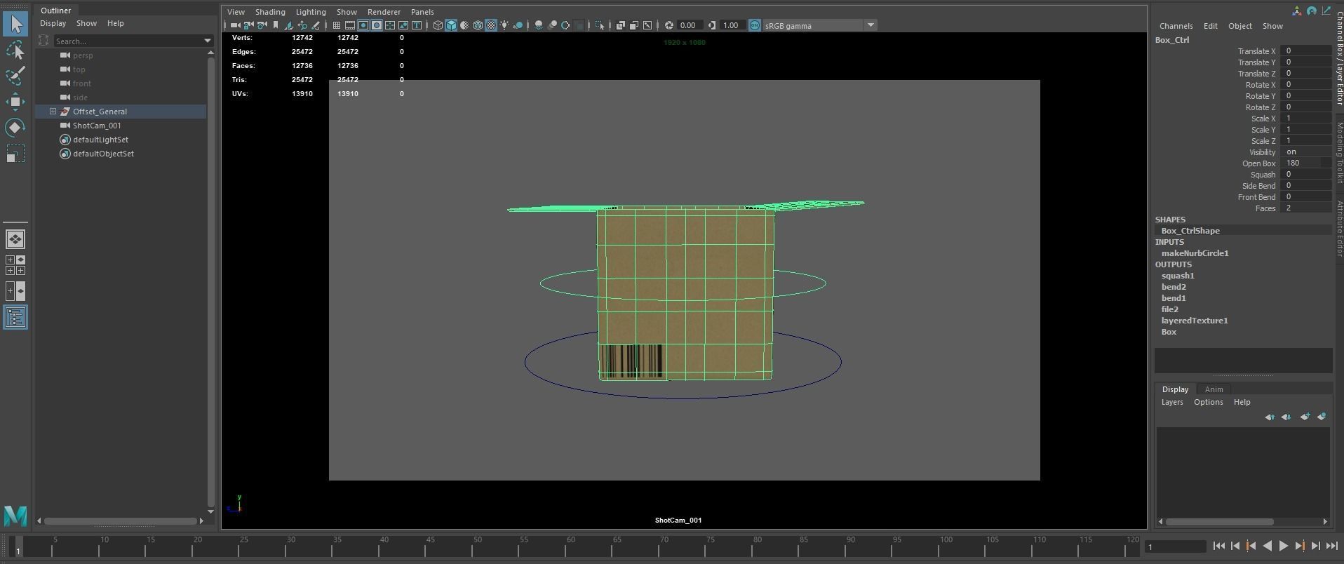 Amazon Box Low-poly 3D model_8