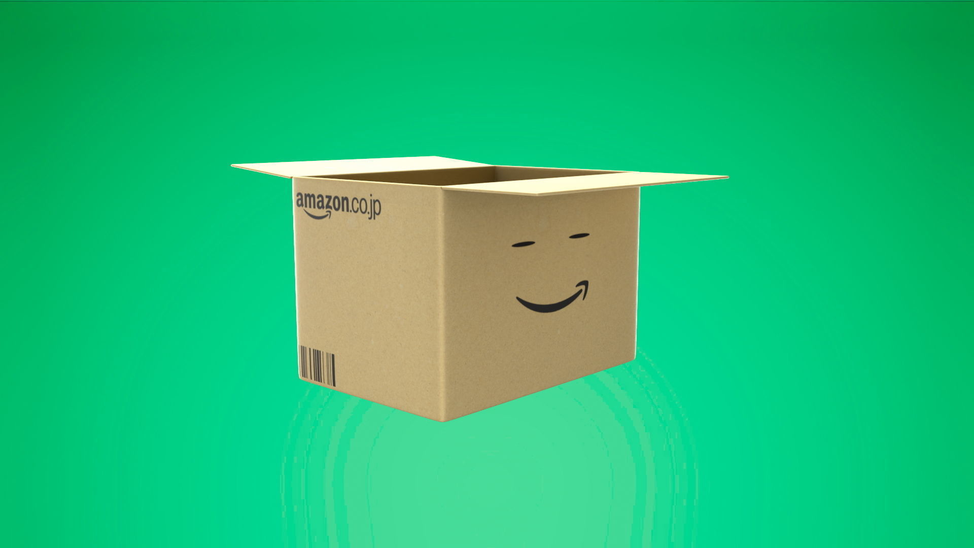 Amazon Box Low-poly 3D model_1