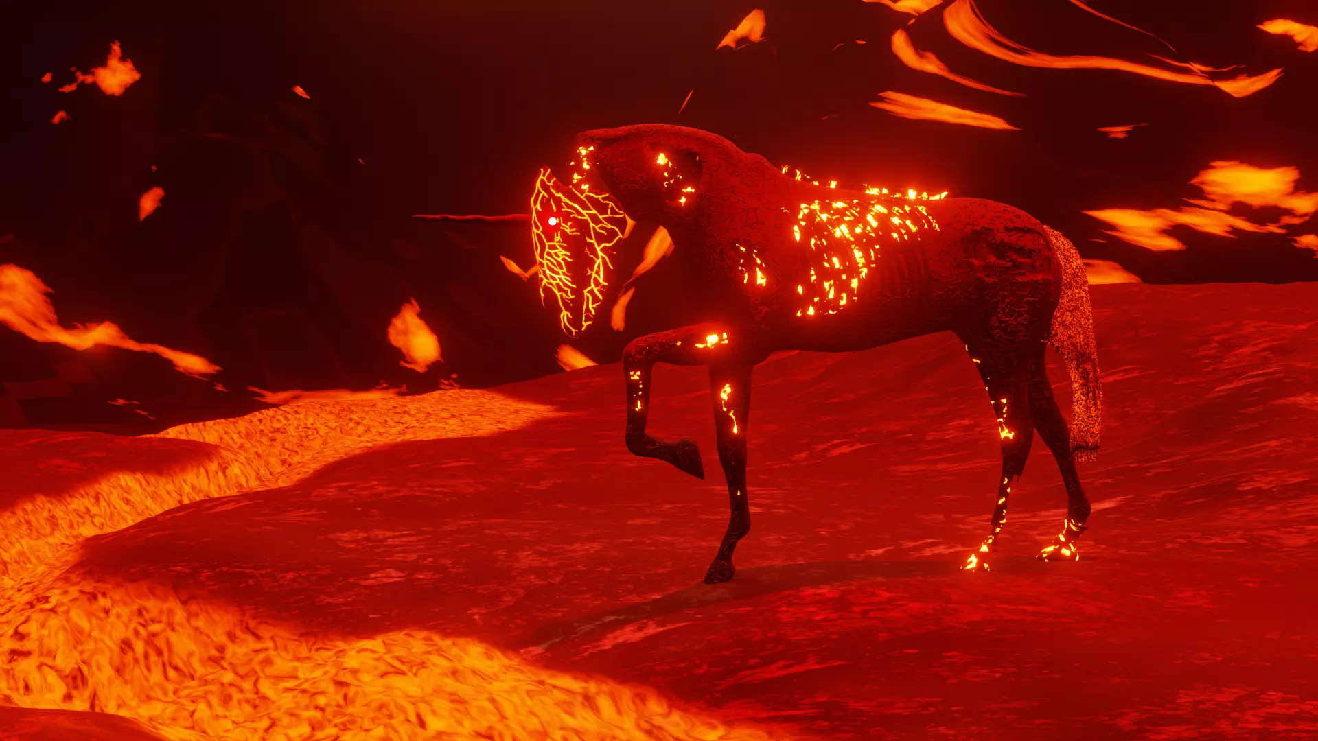 Hellish Unicorn 3D model_0