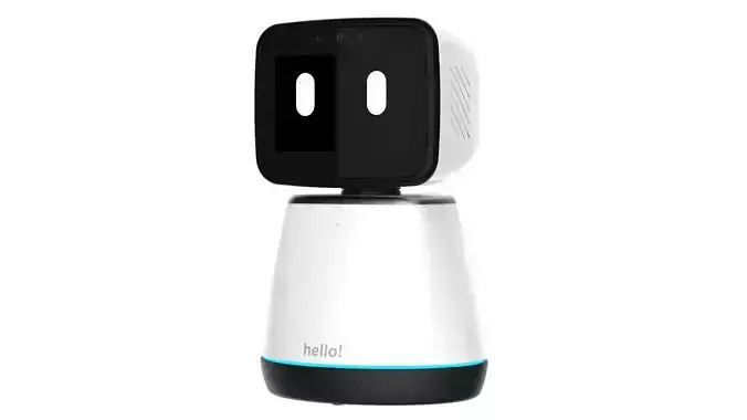 Generic Home Assistant Robot 01 Black and White 3D model
