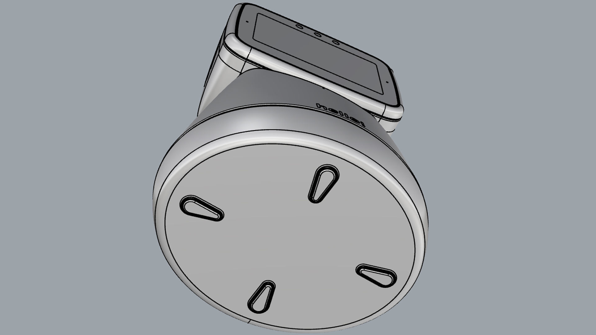 Generic Home Assistant Robot 01 Light Blue 3D model_22