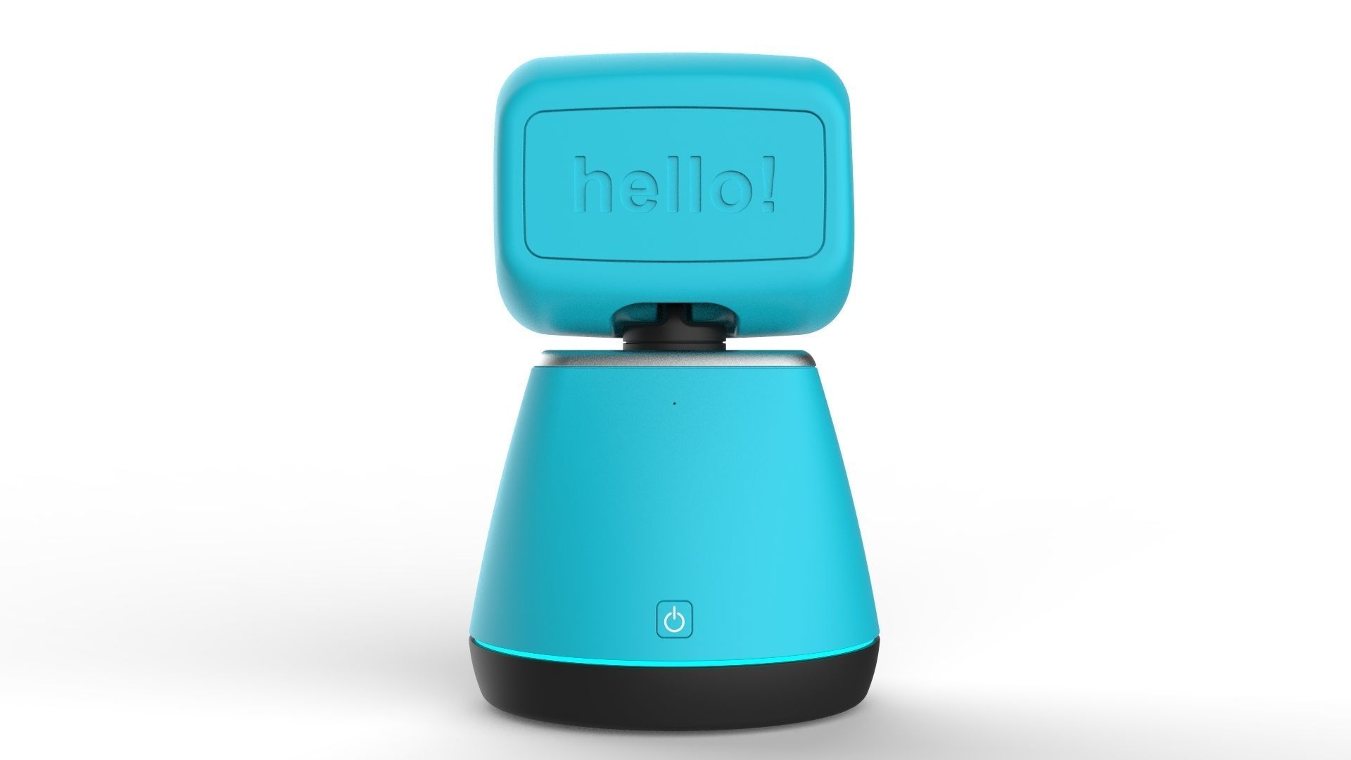 Generic Home Assistant Robot 01 Light Blue 3D model_5