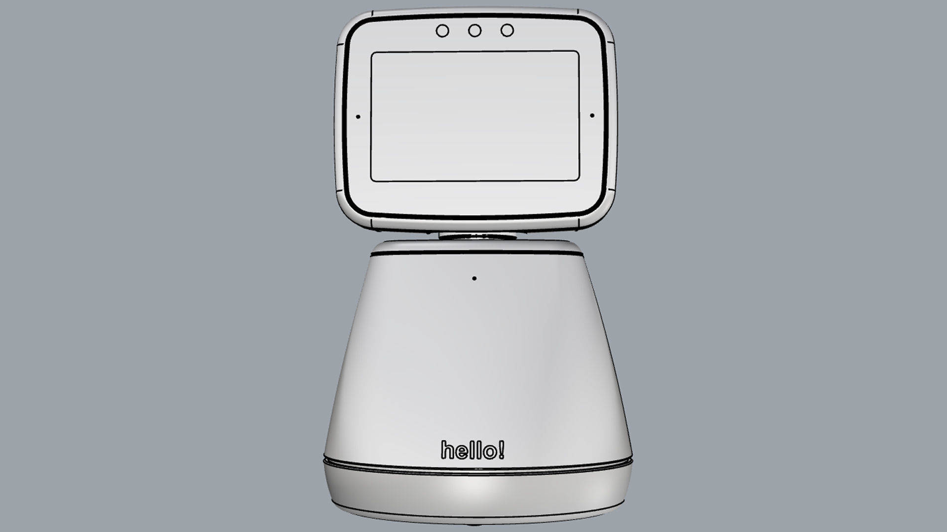 Generic Home Assistant Robot 01 Light Blue 3D model_17