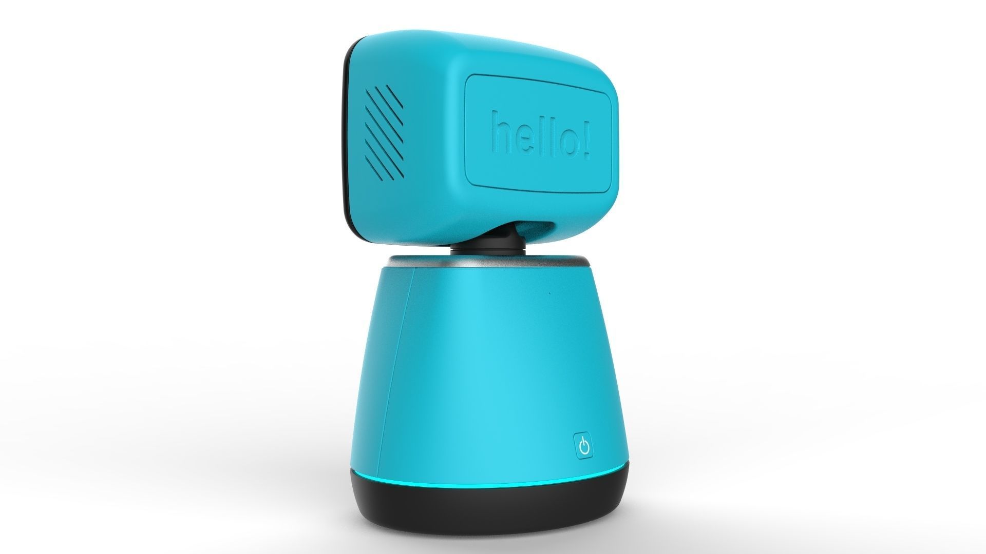 Generic Home Assistant Robot 01 Light Blue 3D model_6