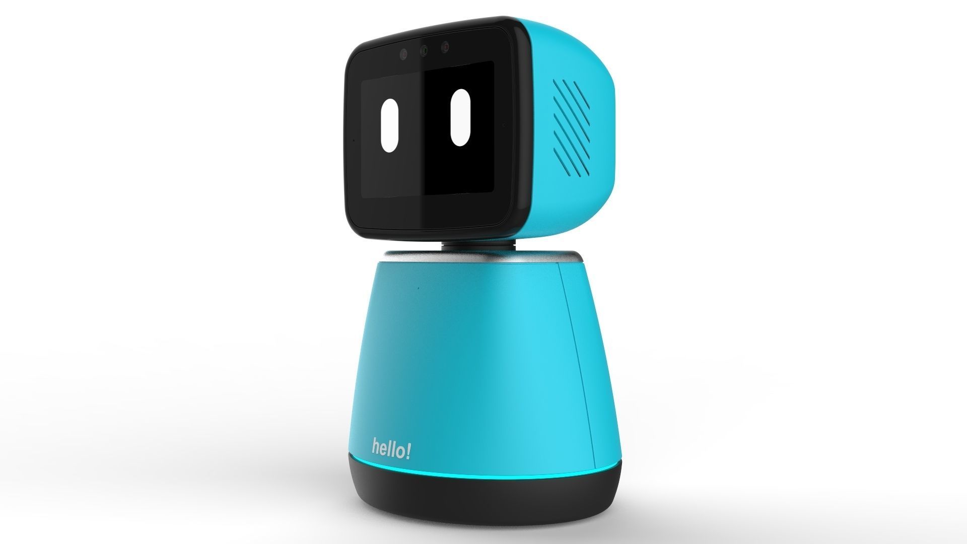 Generic Home Assistant Robot 01 Light Blue 3D model_8