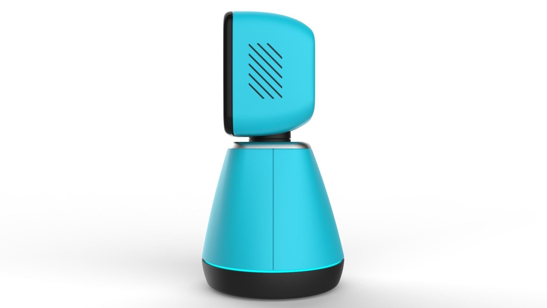 Generic Home Assistant Robot 01 Light Blue 3D model_7