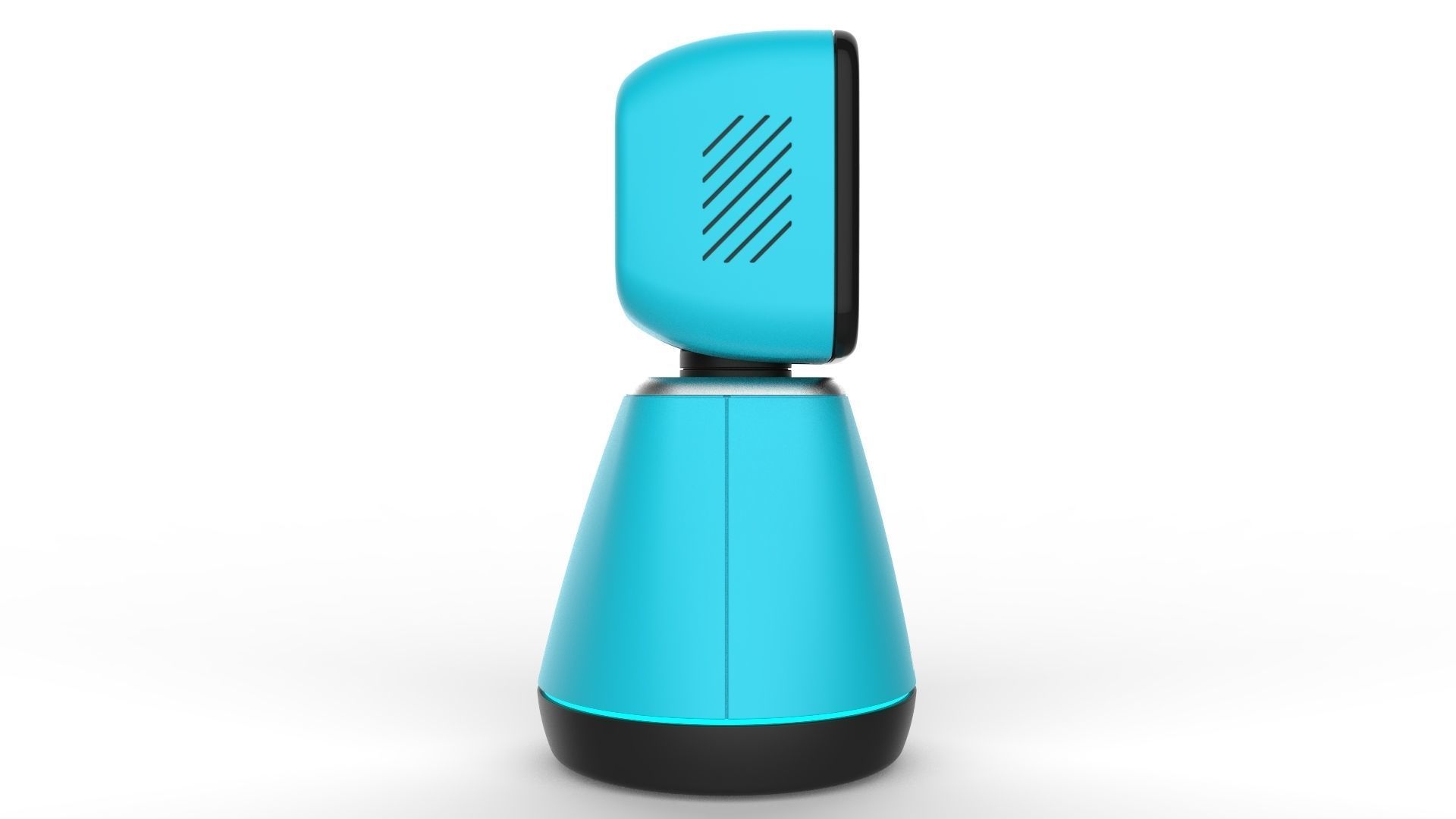 Generic Home Assistant Robot 01 Light Blue 3D model_3