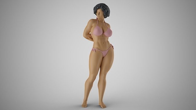 Woman Watching the  Sunset 3D print model