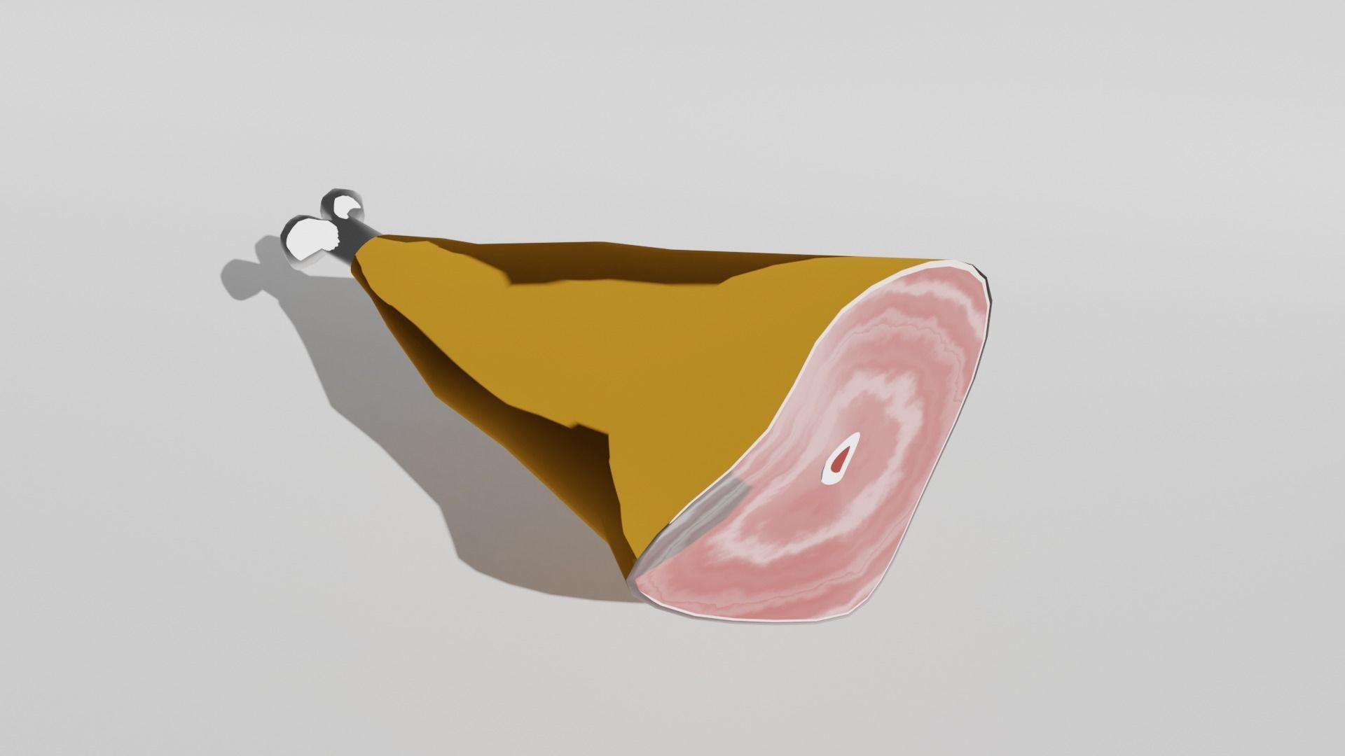 Ham Toon hight and Low-poly 3D model_9