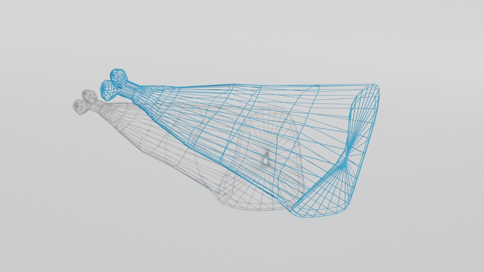 Ham Toon hight and Low-poly 3D model_7