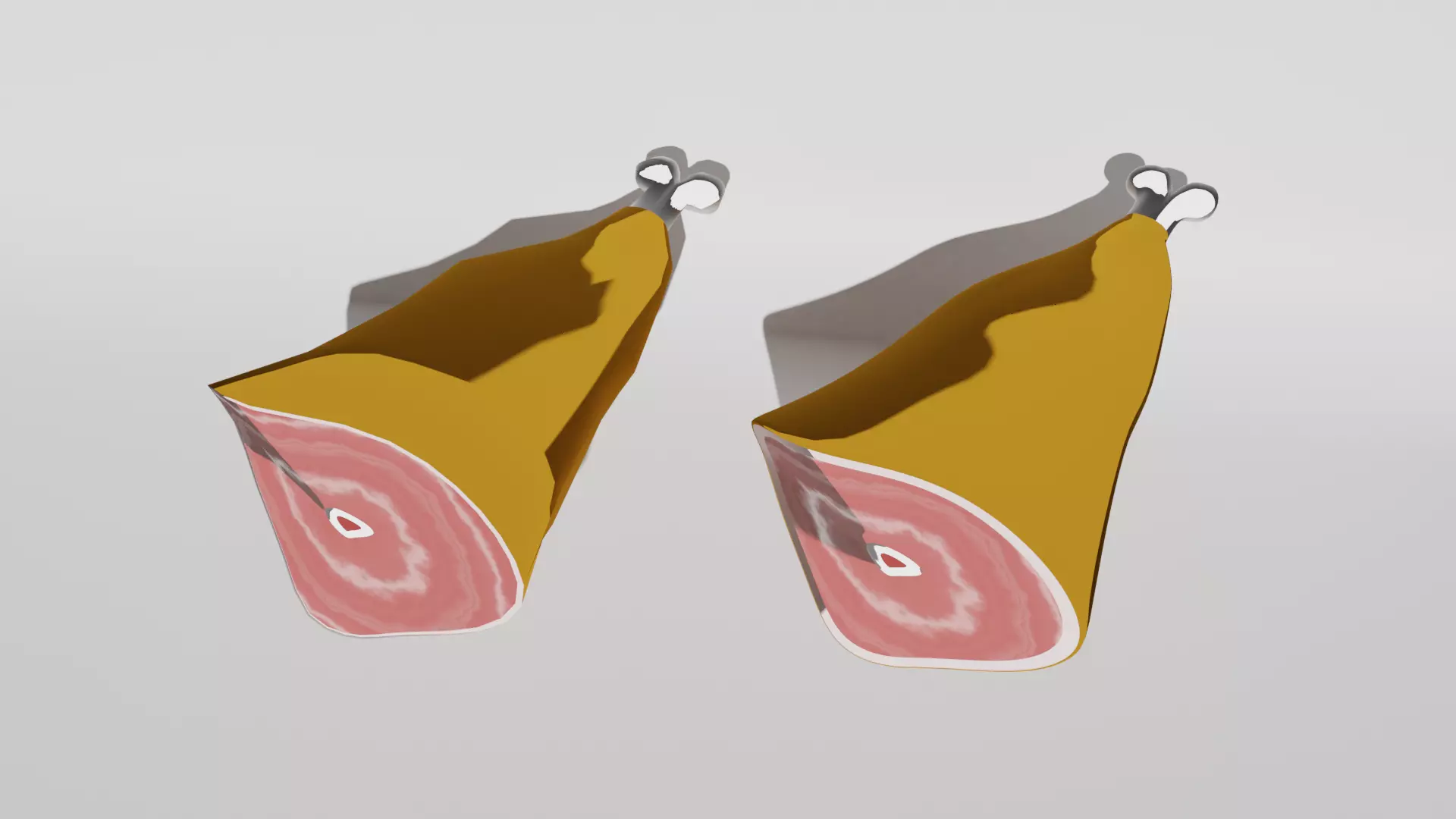 Ham Toon hight and Low-poly 3D model_0