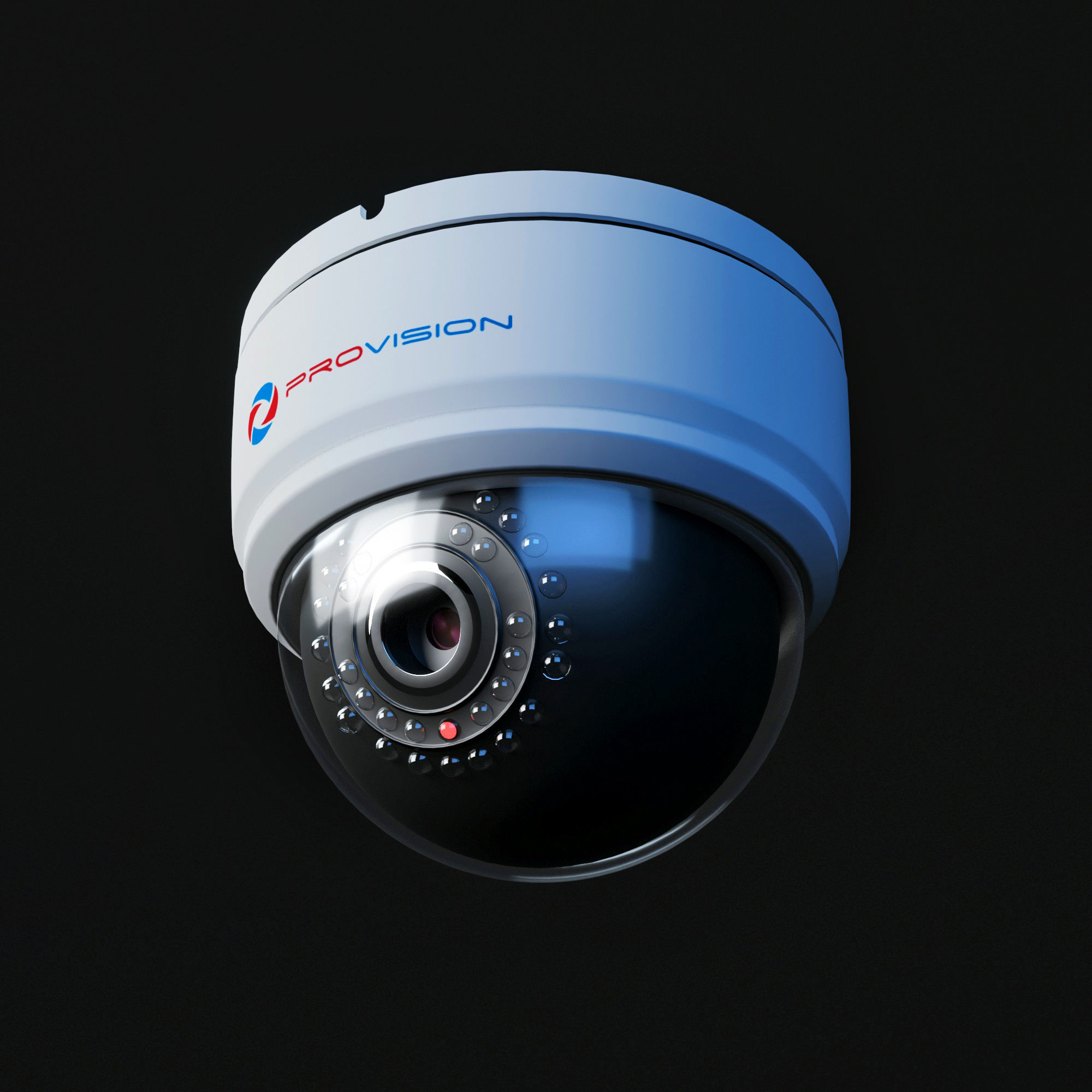 Security Dome Camera ProVision 3D model_1
