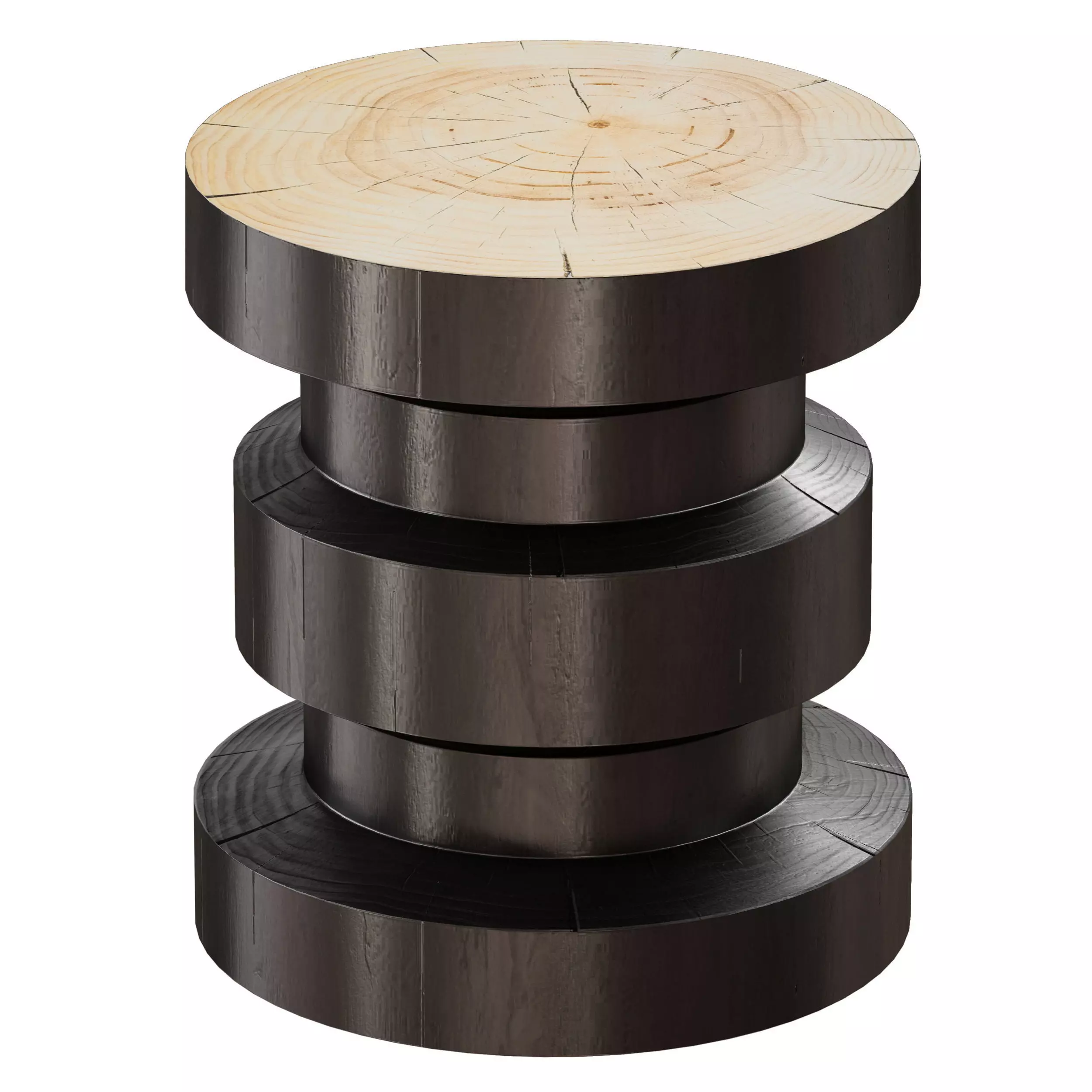 Wanders End Table Crate and Barrel 3D model_2