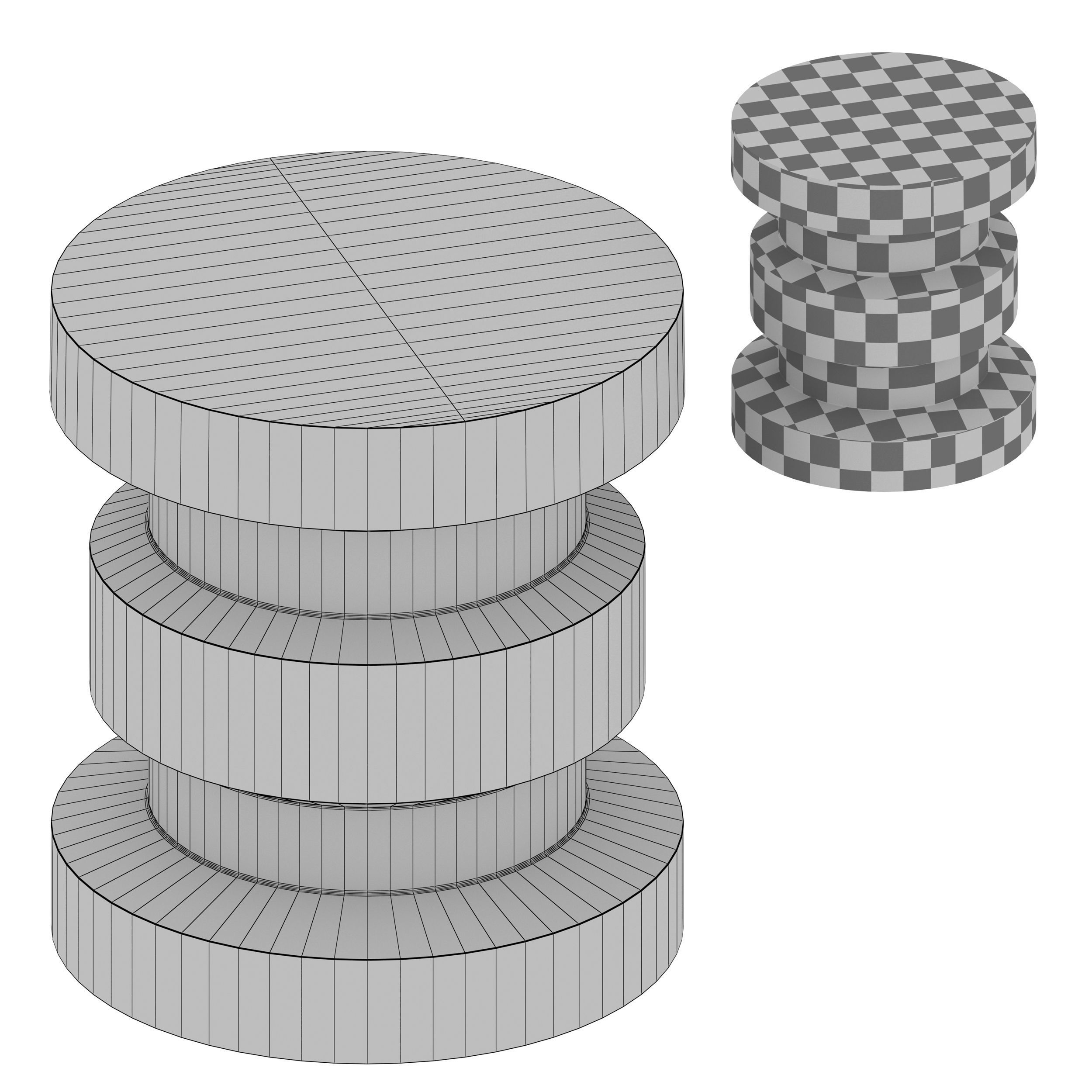 Wanders End Table Crate and Barrel 3D model_11