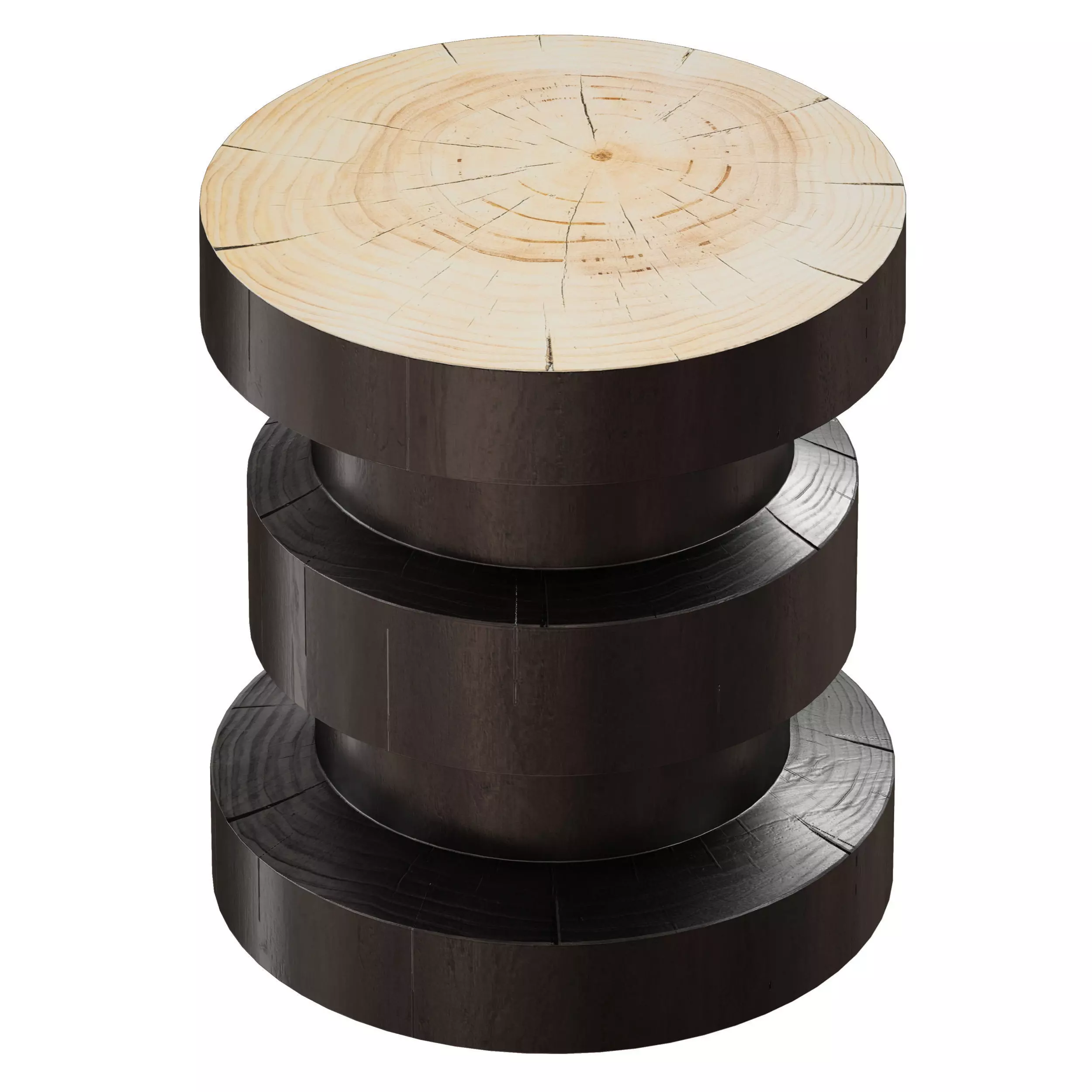 Wanders End Table Crate and Barrel 3D model_1