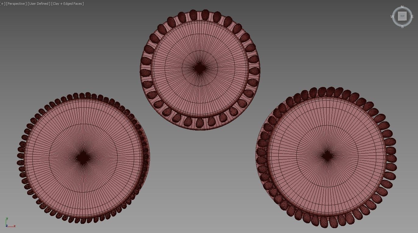 Gas hob flame 3D model_11