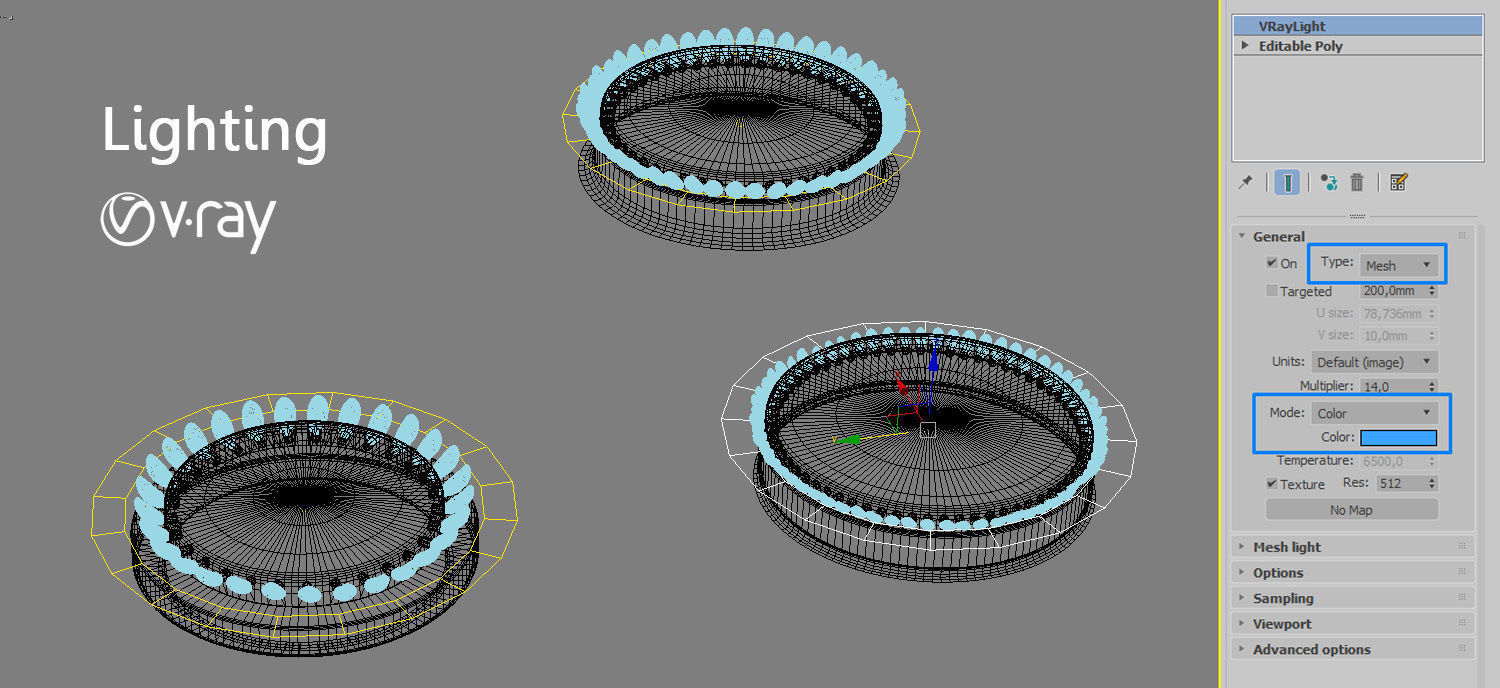 Gas hob flame 3D model_14