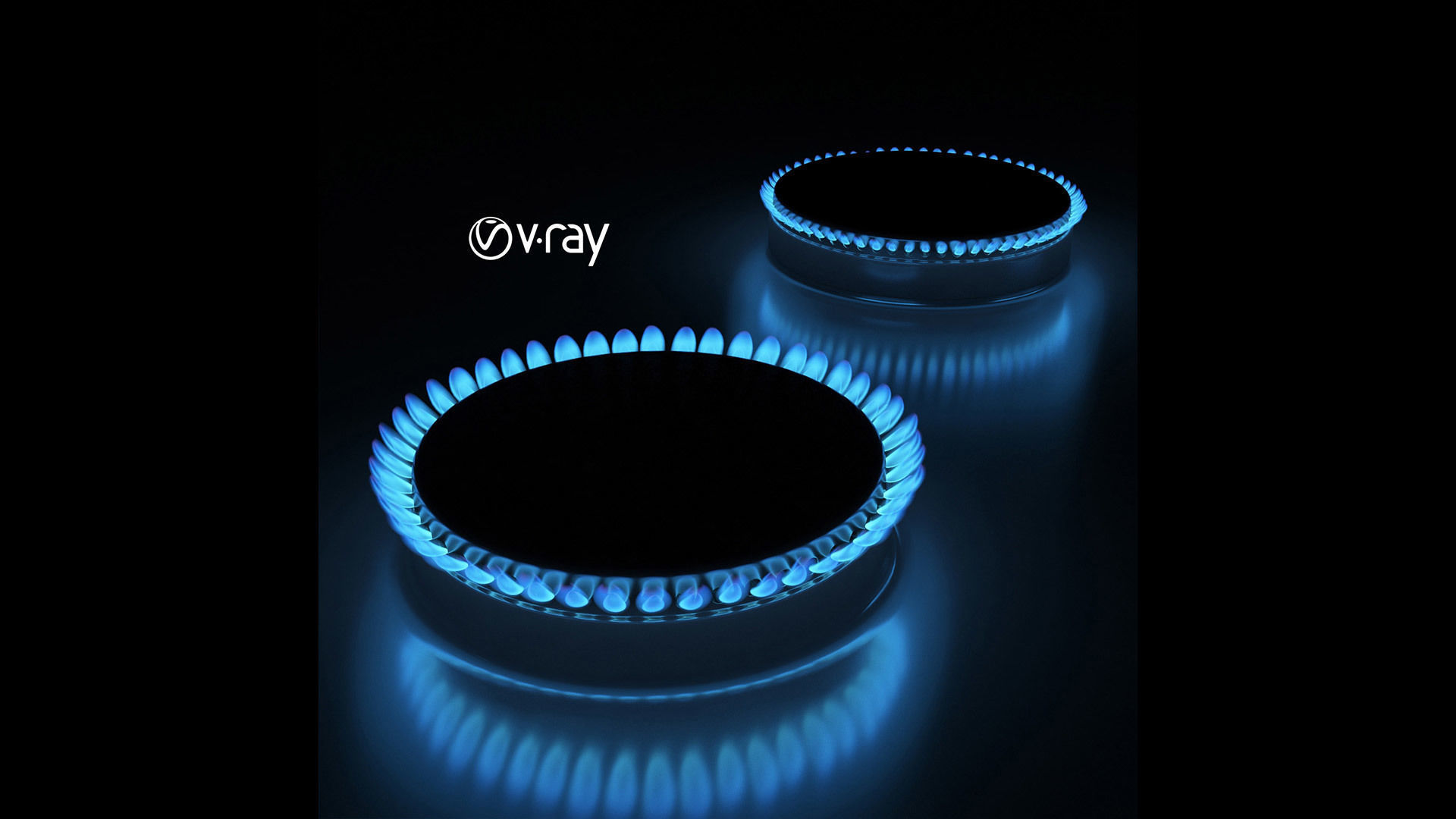 Gas hob flame 3D model_6