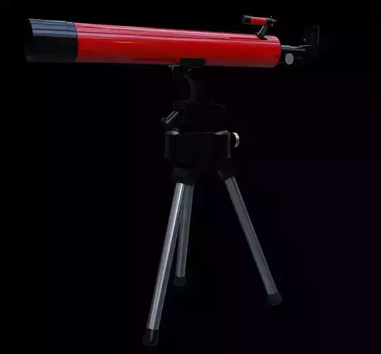 Telescope Model Low-poly 3D model