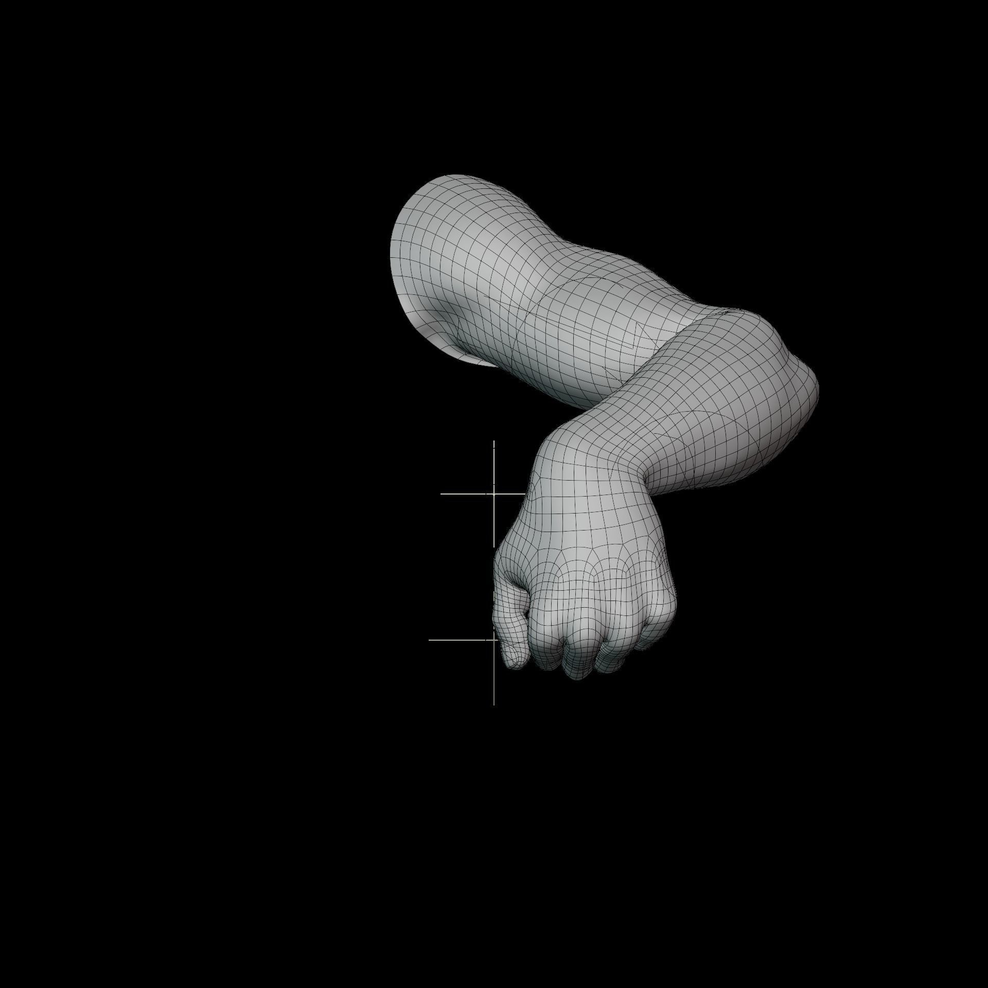 hand anatomy man 3D model_20