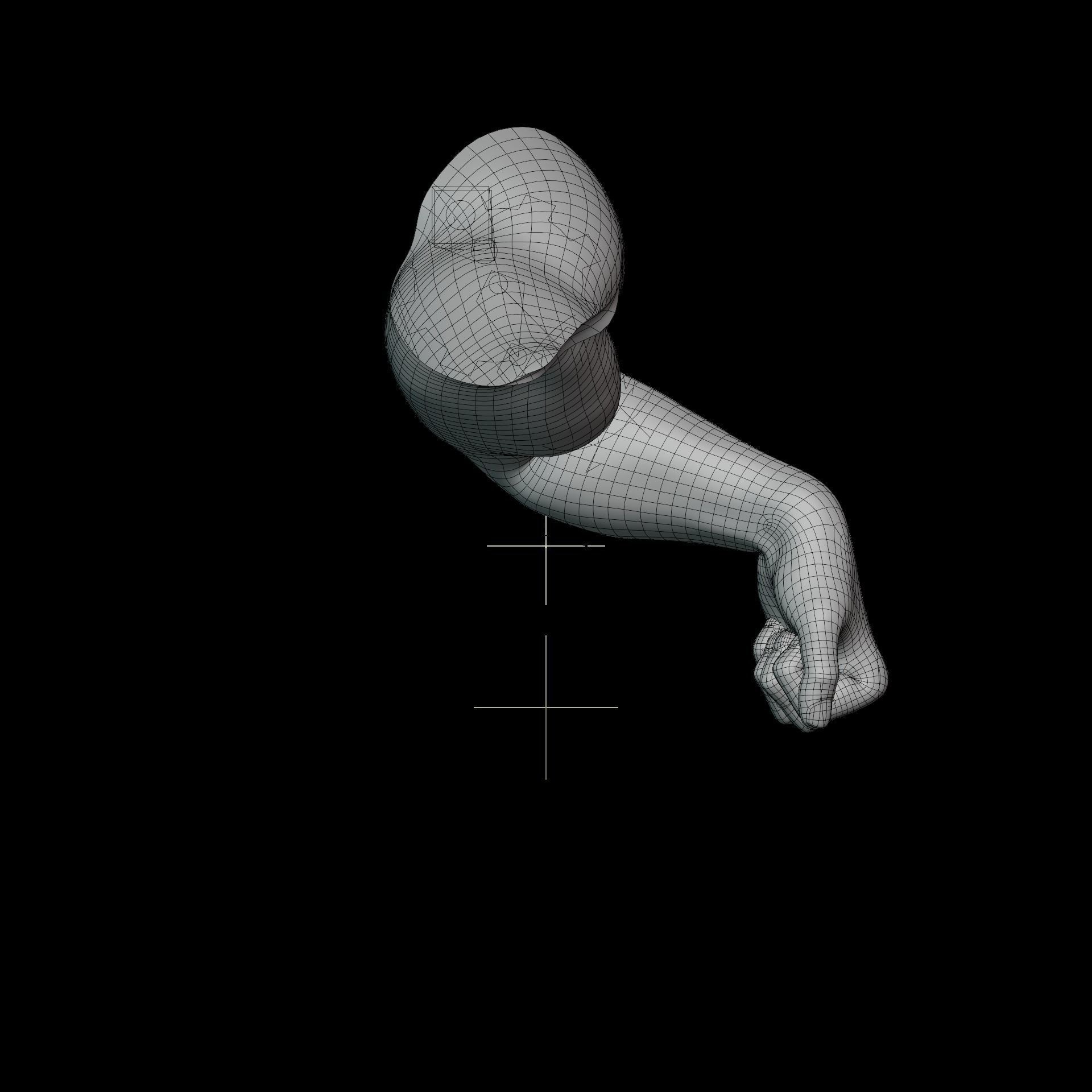 hand anatomy man 3D model_21