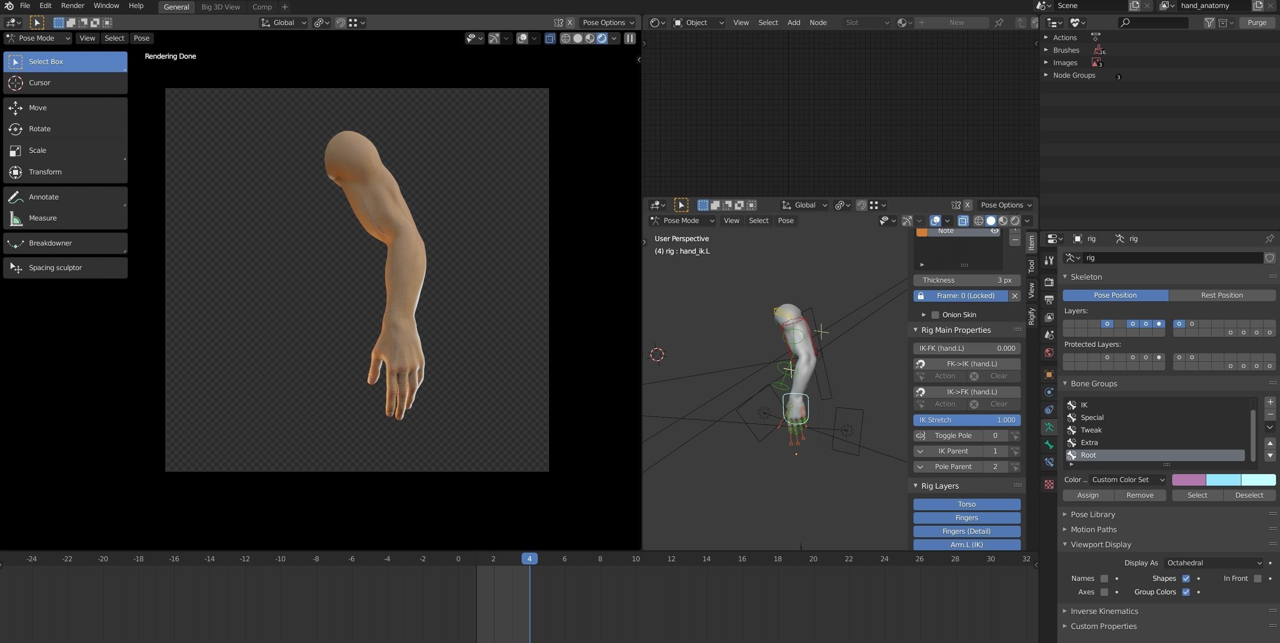 hand anatomy man 3D model_15