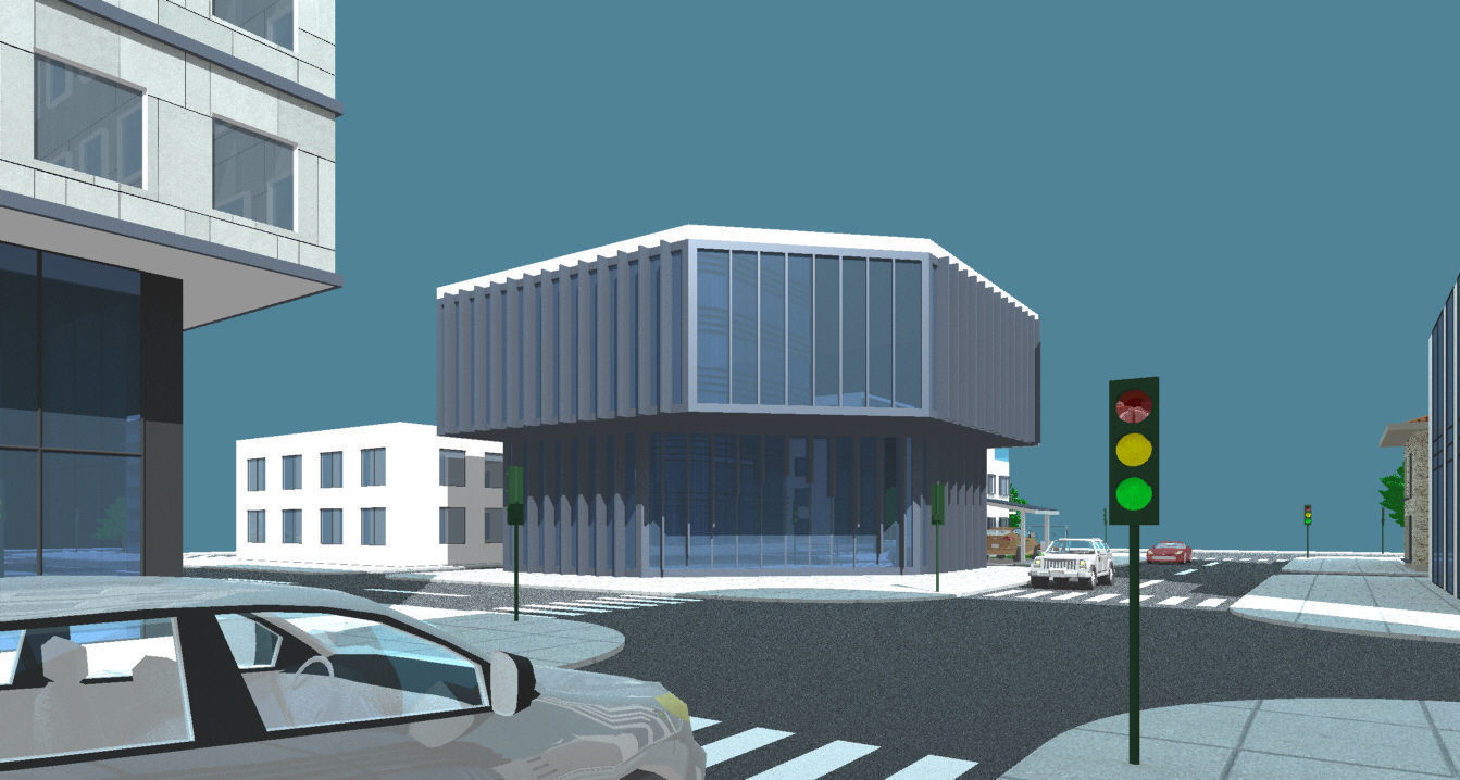 Mini City with 14 different building types 3D model_16