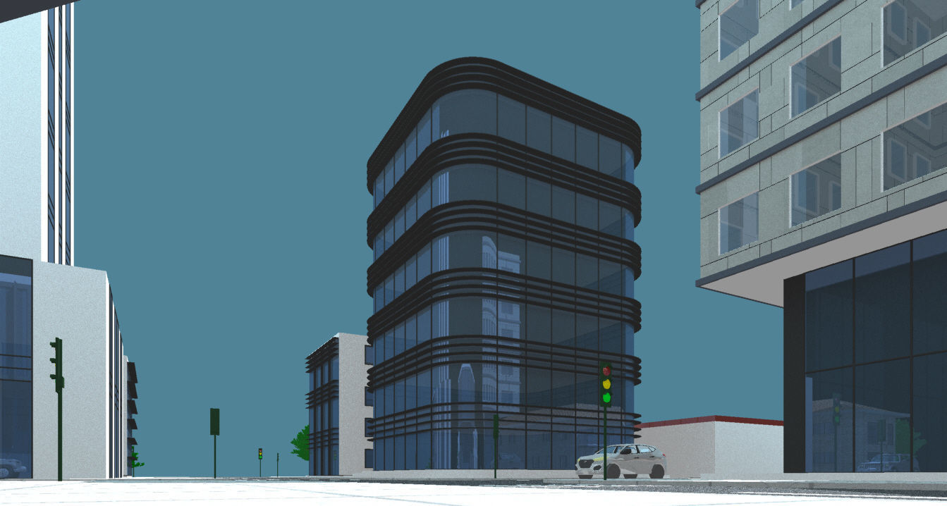 Mini City with 14 different building types 3D model_19