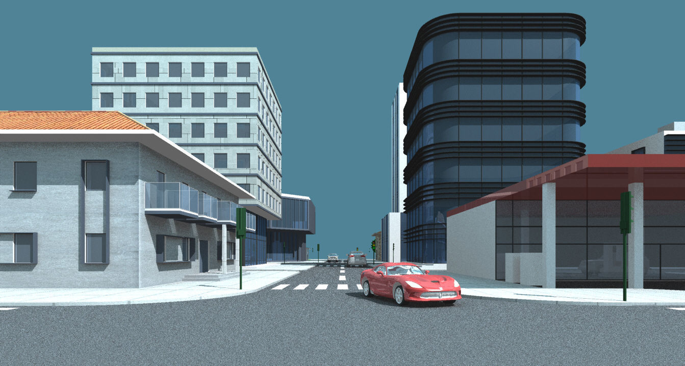 Mini City with 14 different building types 3D model_17
